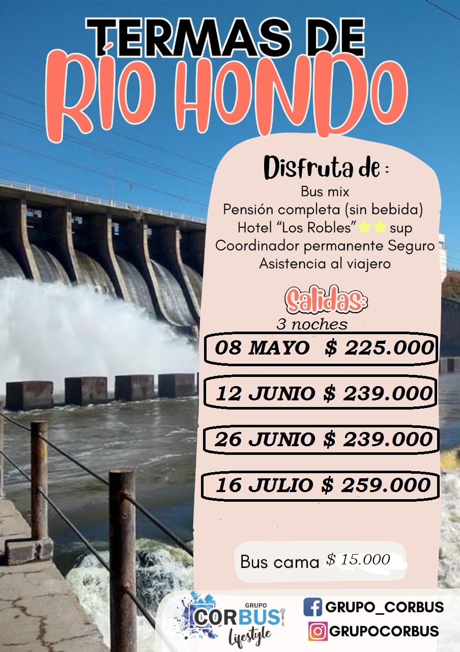 Termas de Rio Hondo Salidas